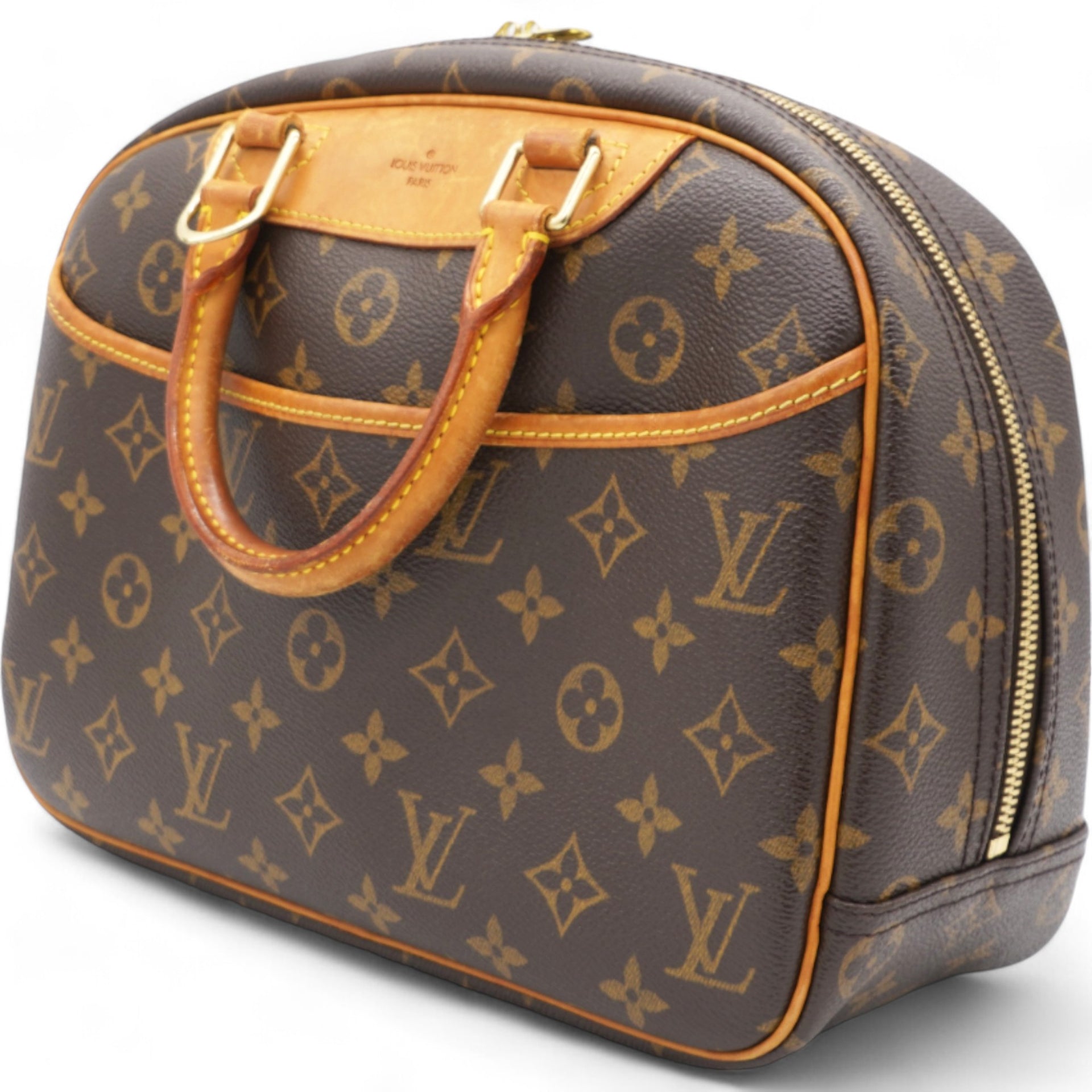 Brown Canvas Monogram Trouville Handbag