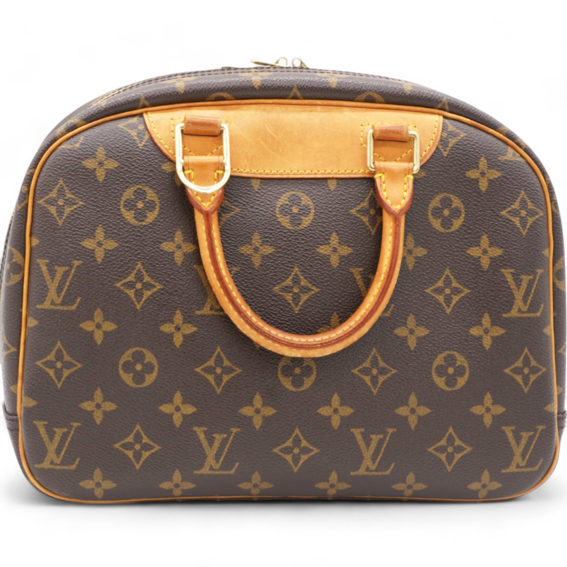 Brown Canvas Monogram Trouville Handbag