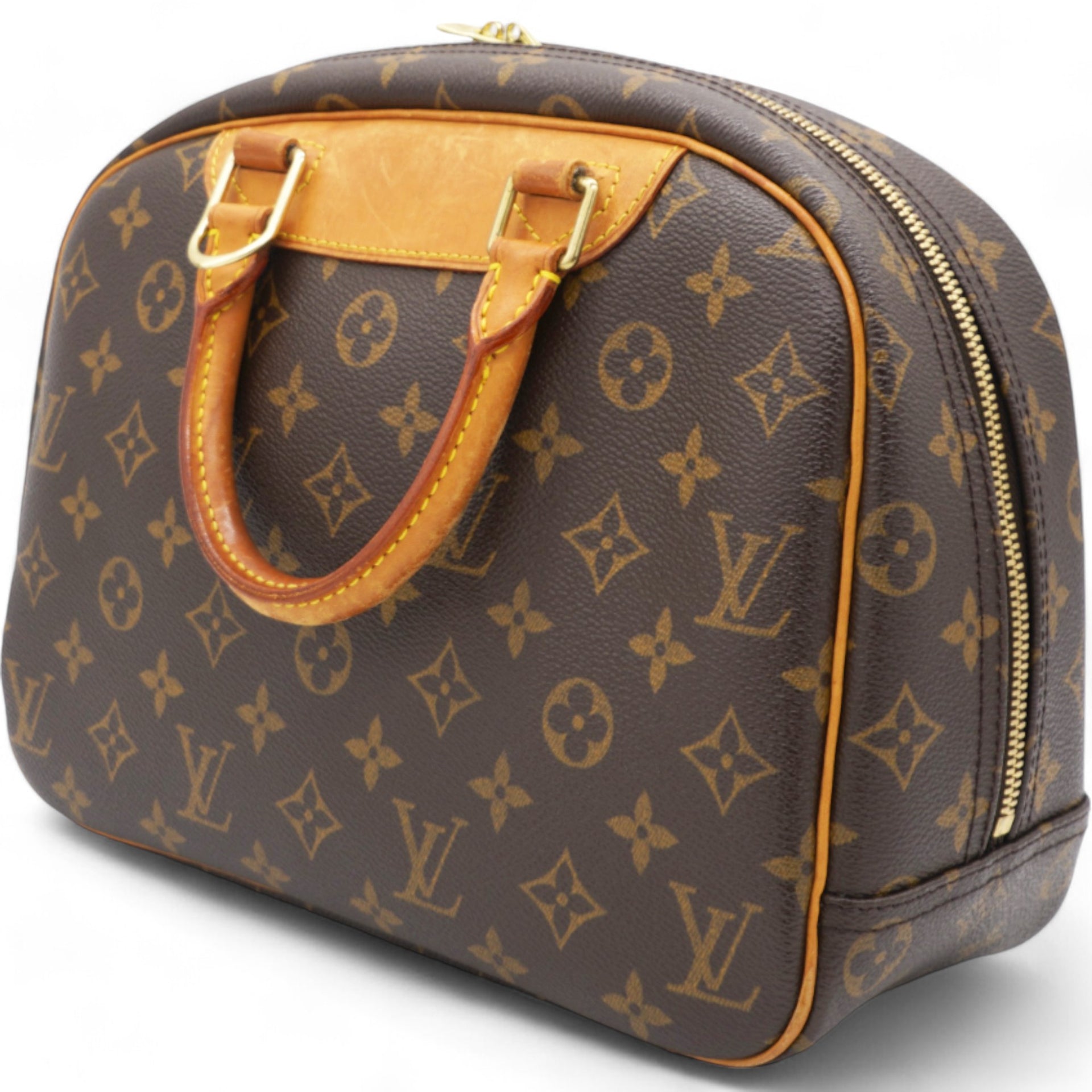 Brown Canvas Monogram Trouville Handbag