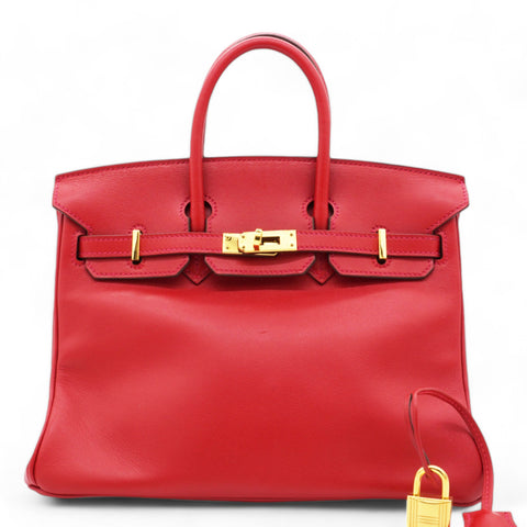 Swift Birkin 25 Rouge Casaque