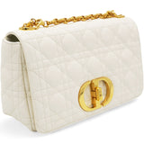 Lambskin Cannage Medium Caro Bag Ivory