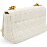 Lambskin Cannage Medium Caro Bag Ivory