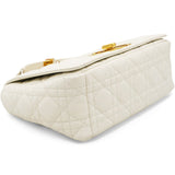 Lambskin Cannage Medium Caro Bag Ivory