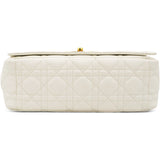 Lambskin Cannage Medium Caro Bag Ivory