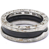 B.Zero1 Save The Children Ceramic Sterling Silver Ring Size 50