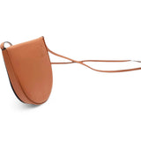 Soft Calfskin Mini Heel Pouch Tan