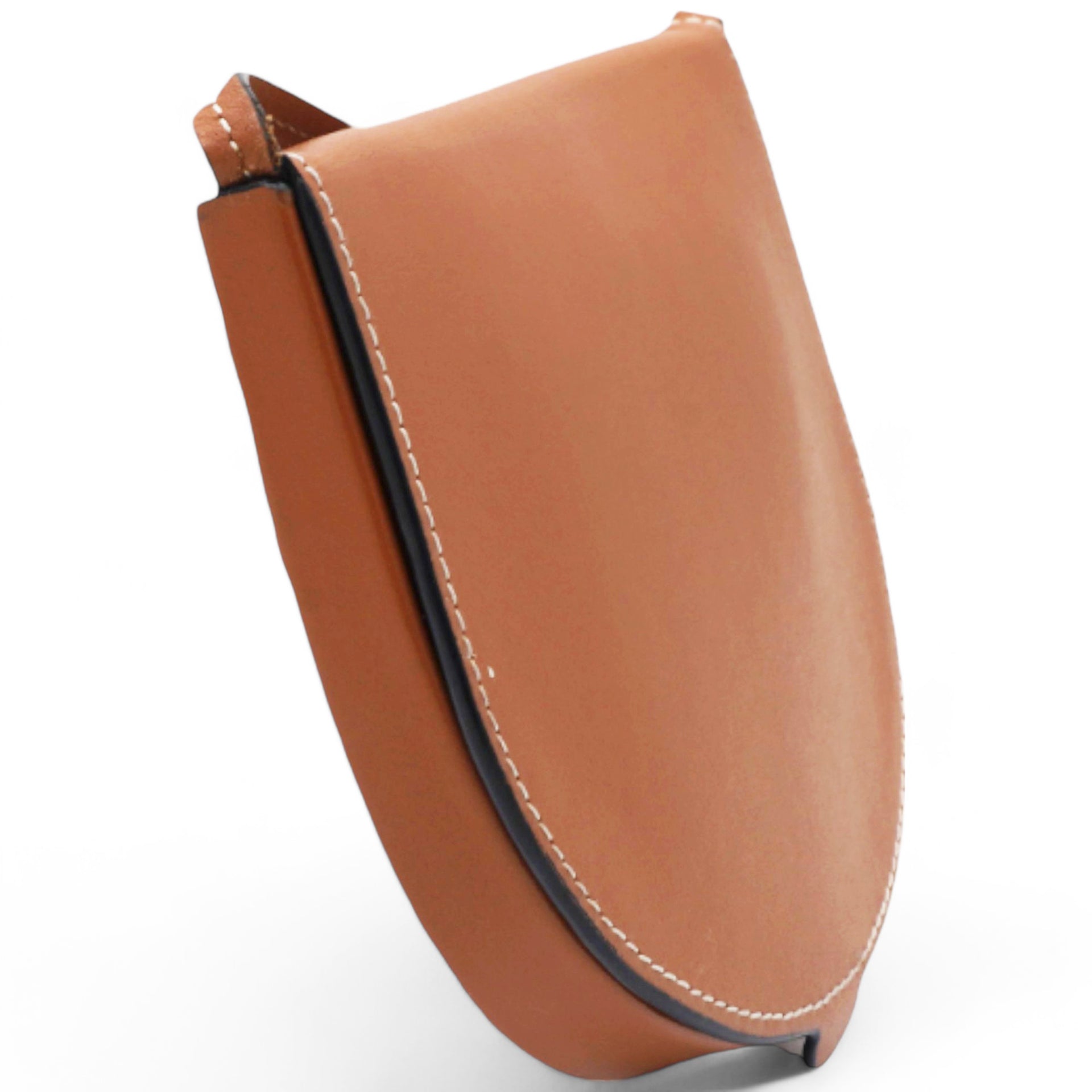 Soft Calfskin Mini Heel Pouch Tan