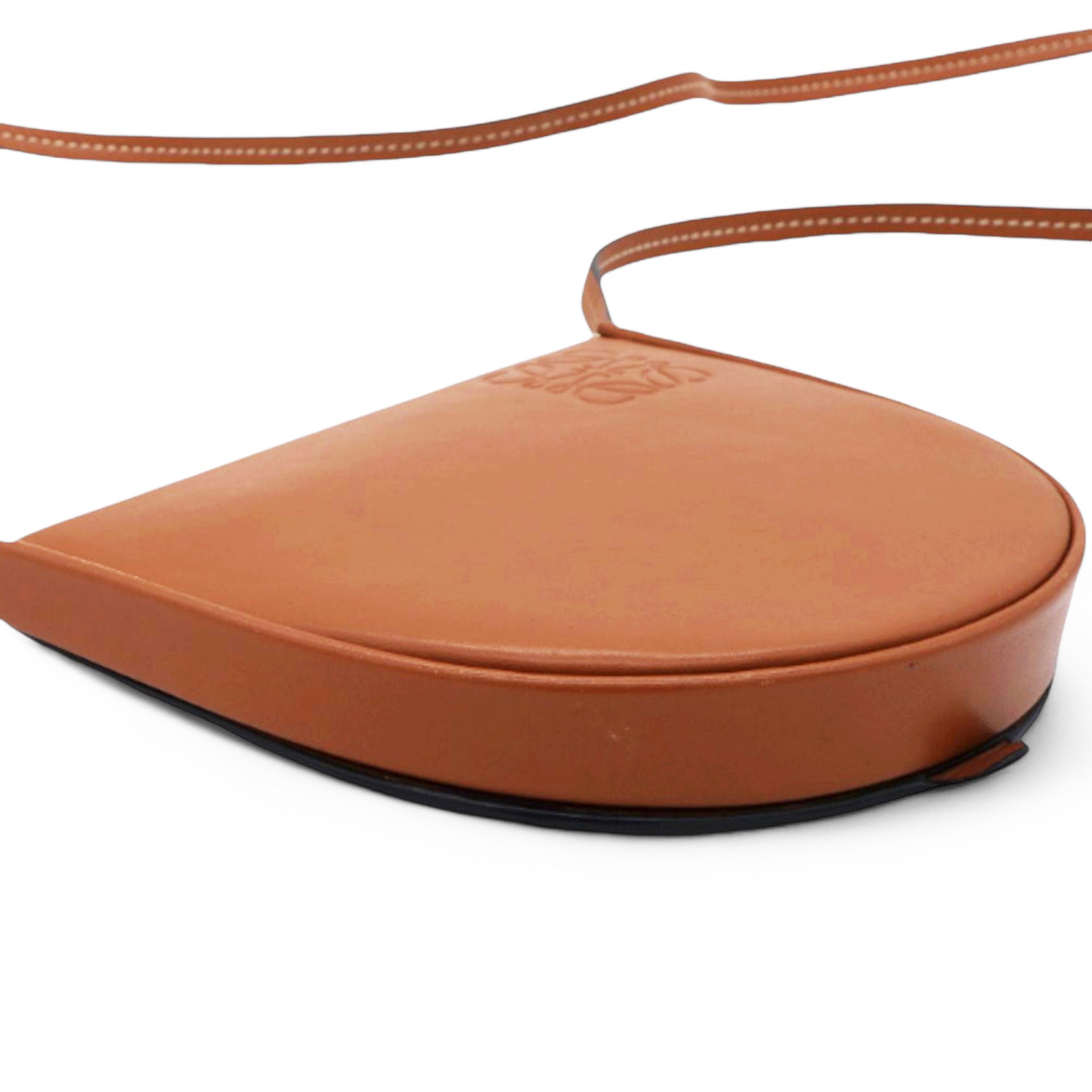 Soft Calfskin Mini Heel Pouch Tan