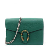 Green Leather Dionysus Wallet On Chain