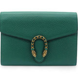 Green Leather Dionysus Wallet On Chain