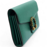 Green Leather Dionysus Wallet On Chain