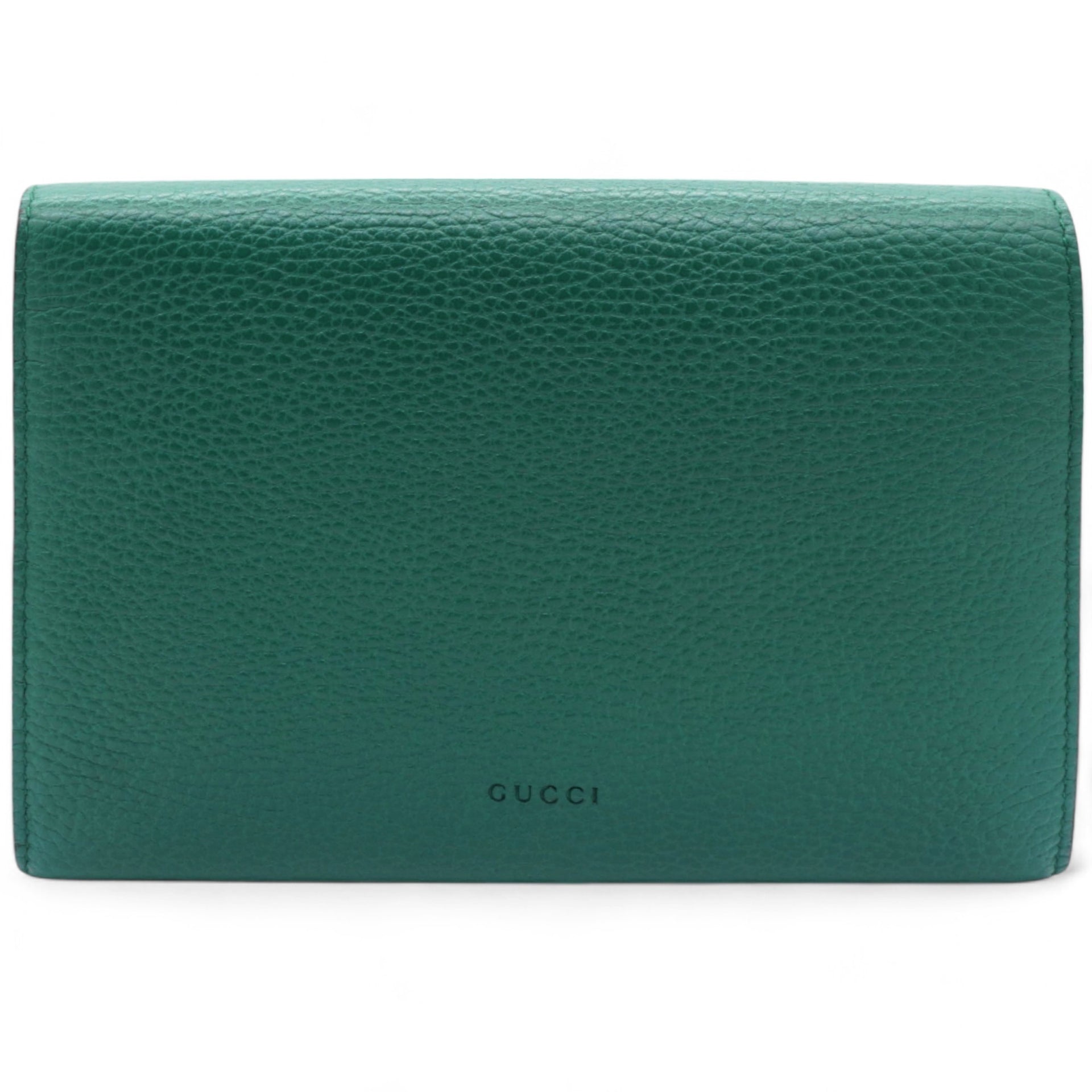 Green Leather Dionysus Wallet On Chain