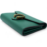 Green Leather Dionysus Wallet On Chain