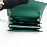 Green Leather Dionysus Wallet On Chain