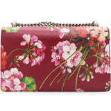 Calfskin Blooms Print Medium Dionysus Shoulder Bag Romantic Cherry Multicolor