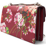 Calfskin Blooms Print Medium Dionysus Shoulder Bag Romantic Cherry Multicolor