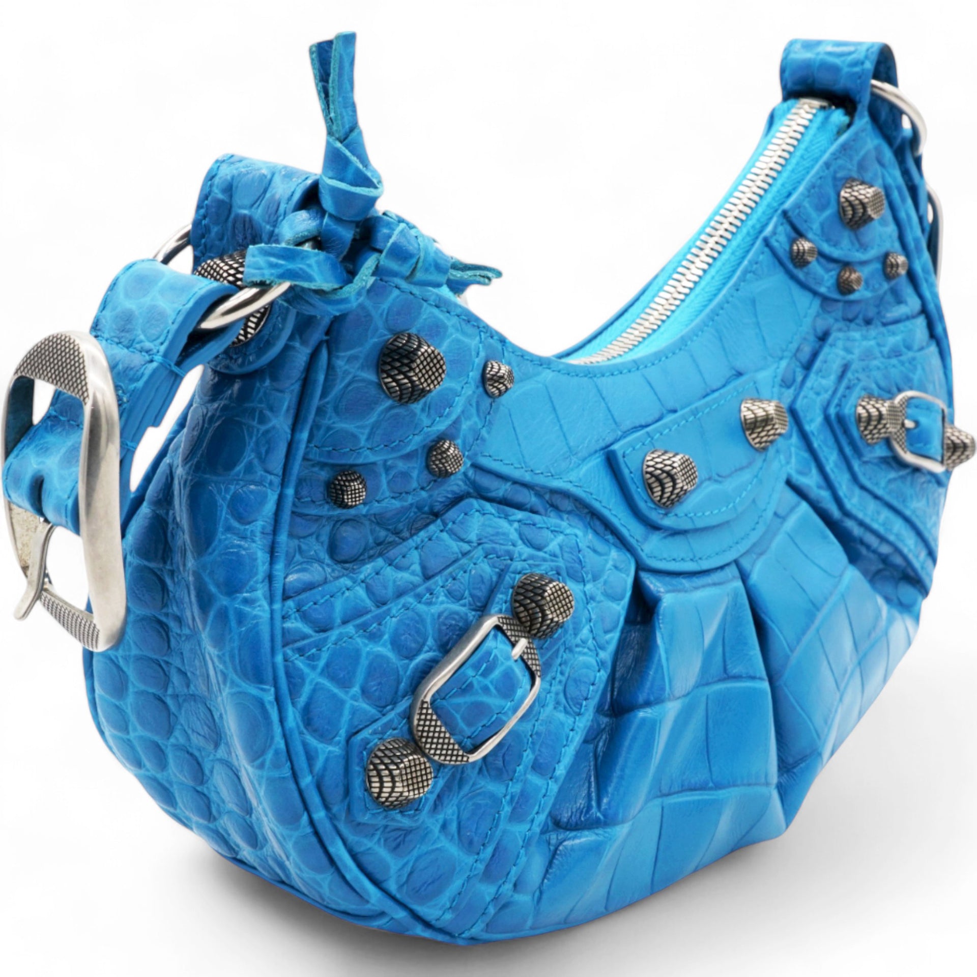 Le Cagole XS Shoulder Blue Bag