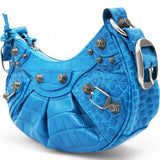 Le Cagole XS Shoulder Blue Bag