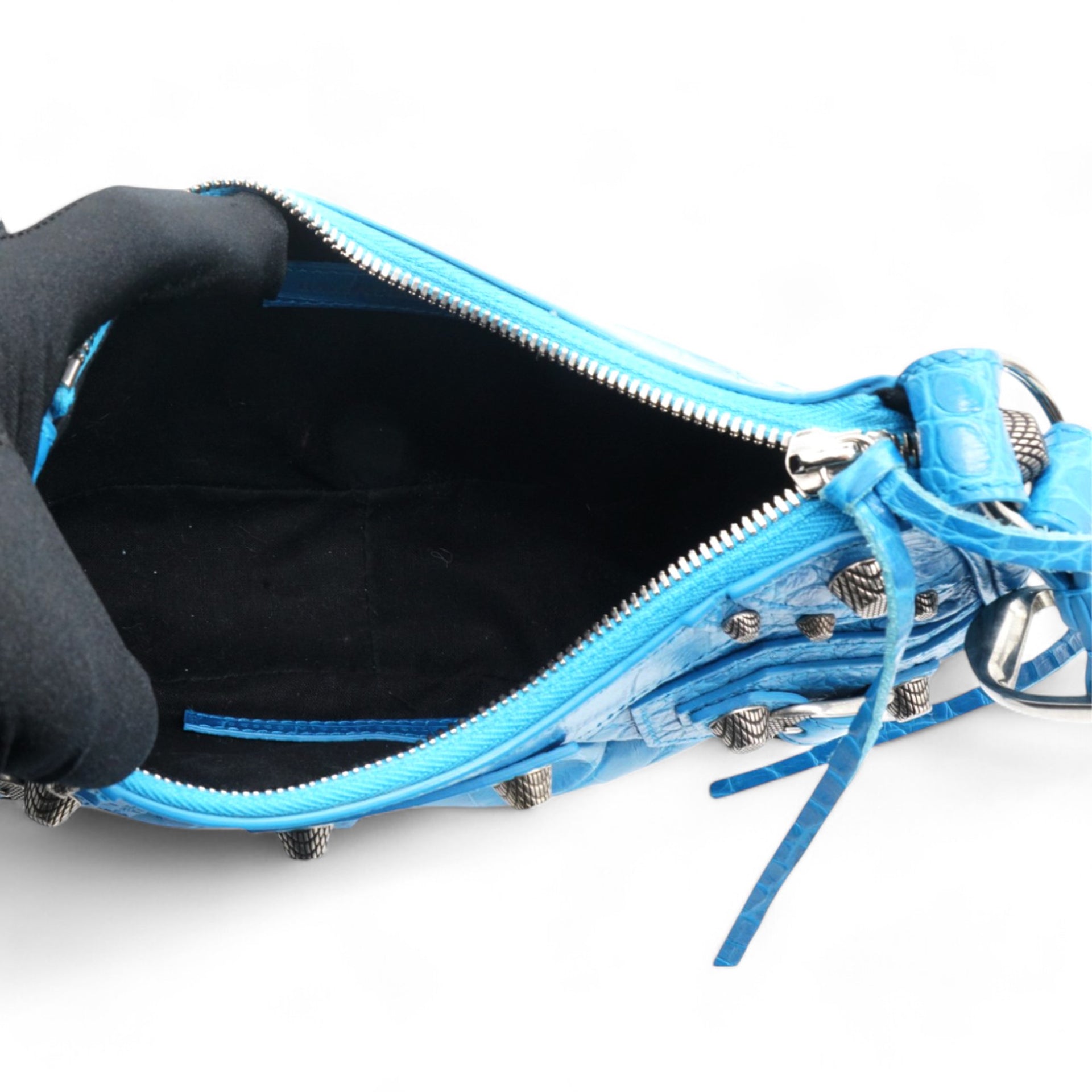 Le Cagole XS Shoulder Blue Bag