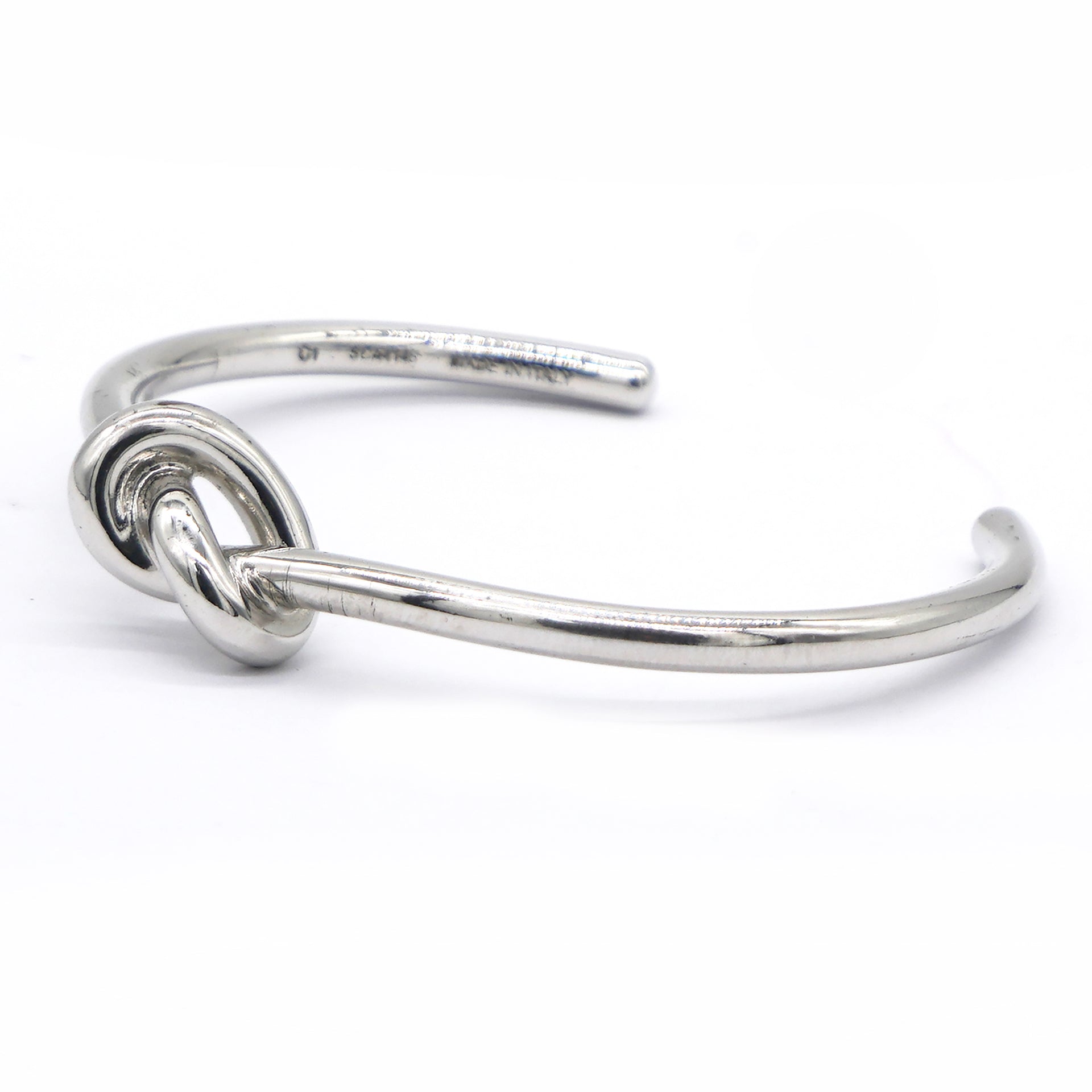 Extra Thin Knot Medium Bracelet Silver