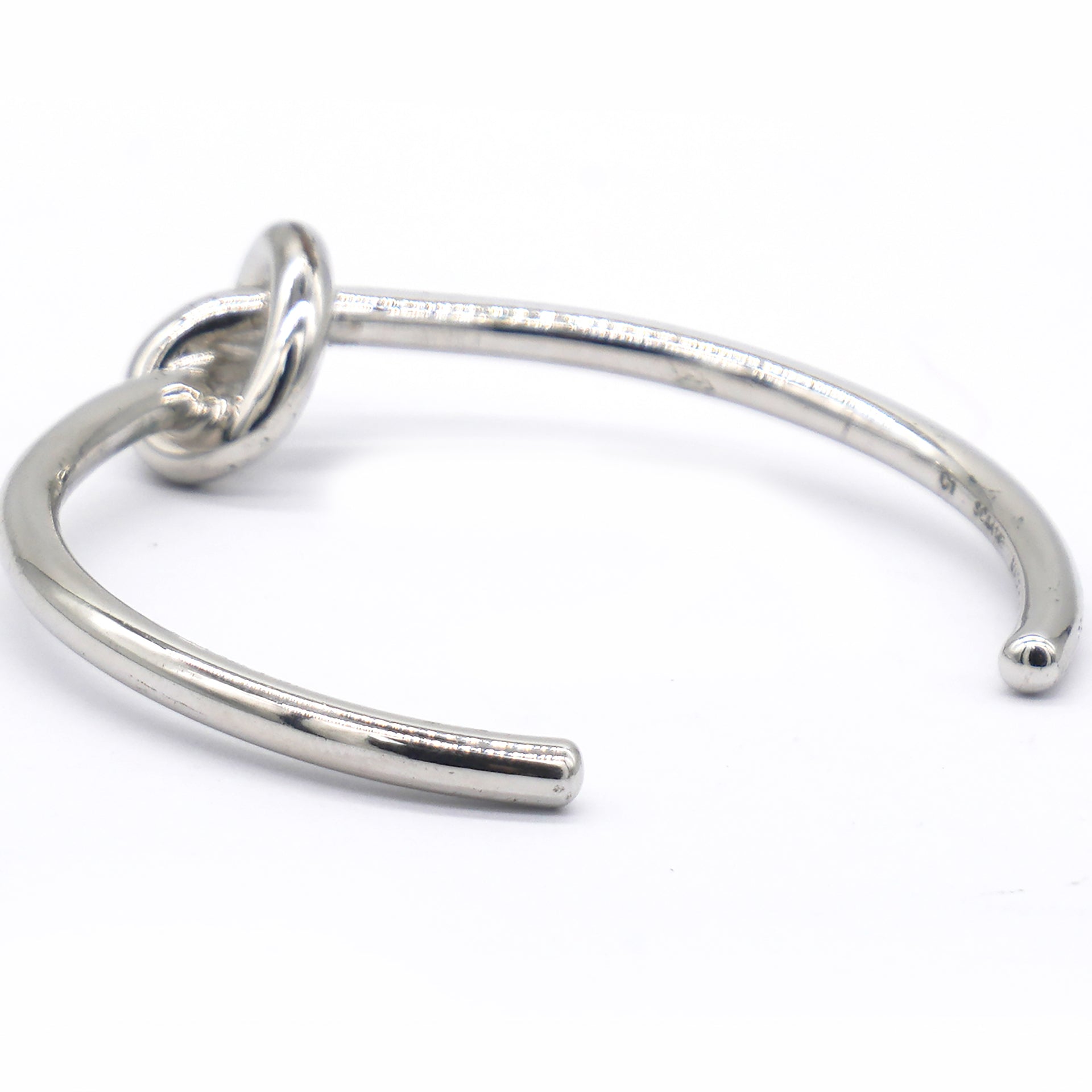 Extra Thin Knot Medium Bracelet Silver