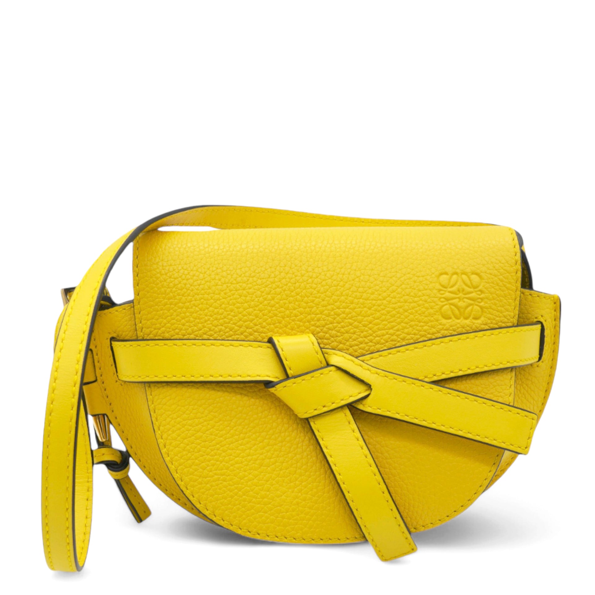 Mini Gate Yellow Leather Bag