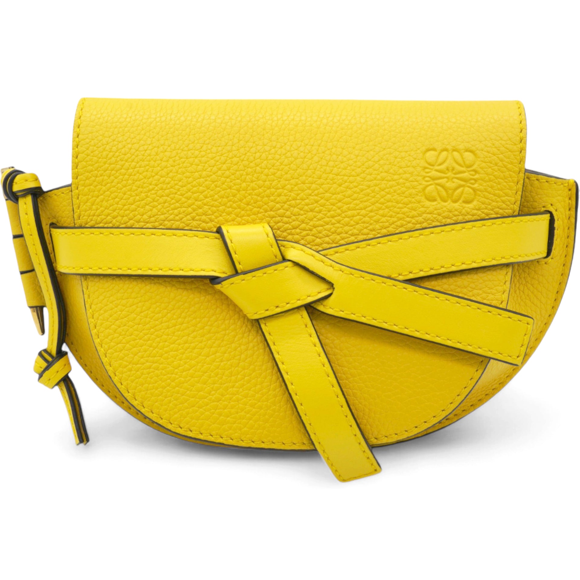 Mini Gate Yellow Leather Bag