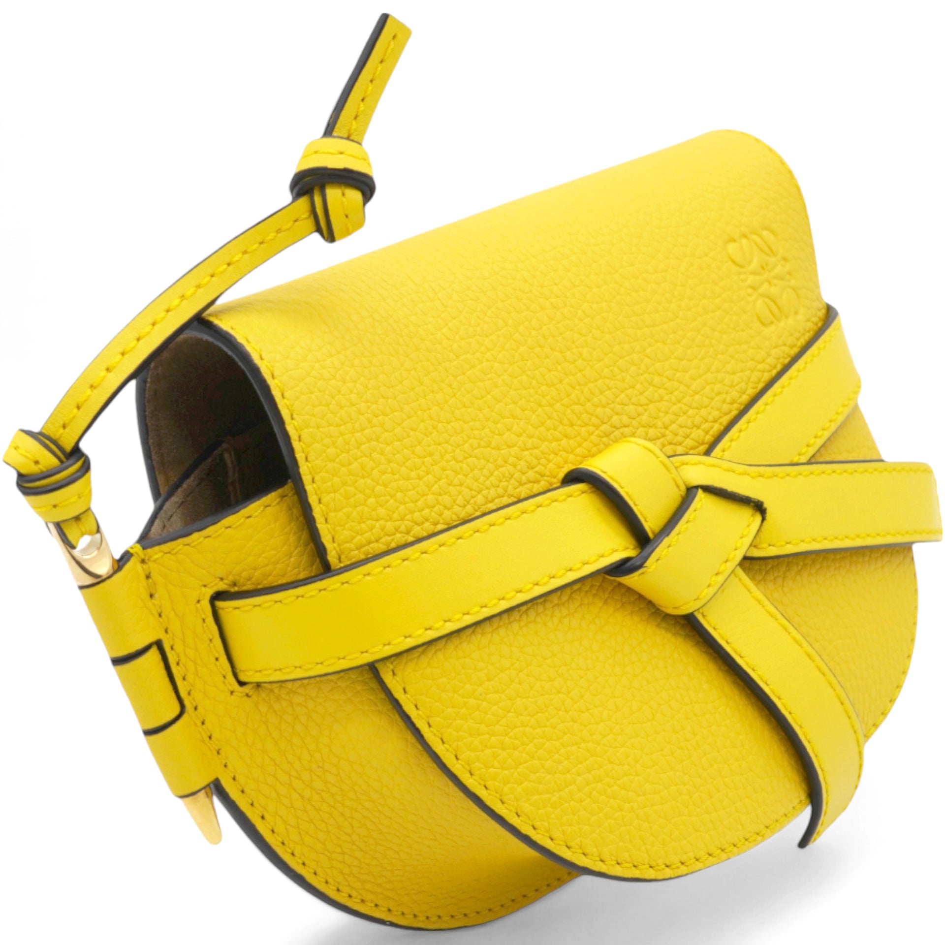 Mini Gate Yellow Leather Bag