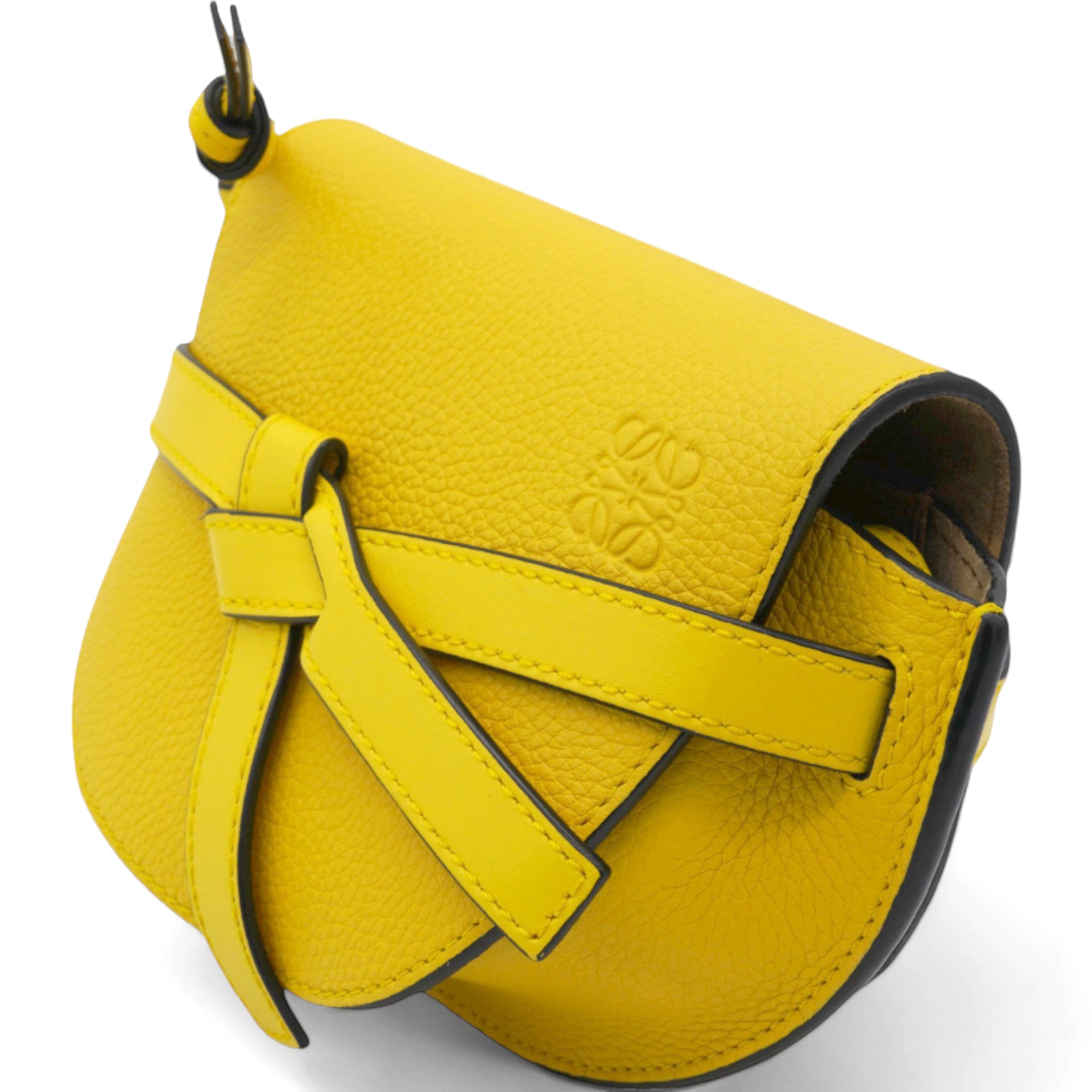 Mini Gate Yellow Leather Bag