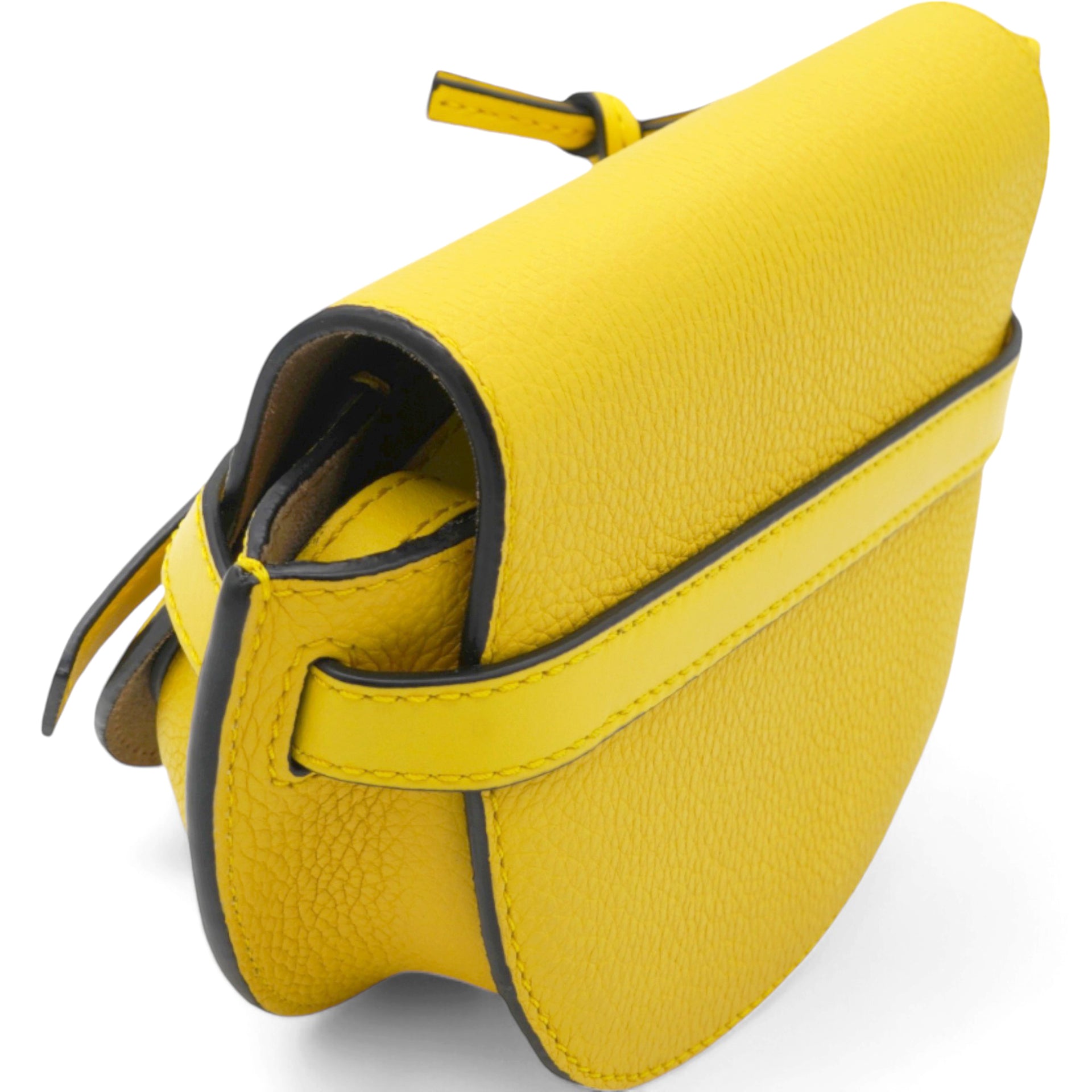 Mini Gate Yellow Leather Bag