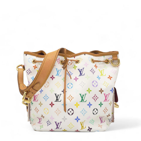 Monogram Multicolor Petit Noe White