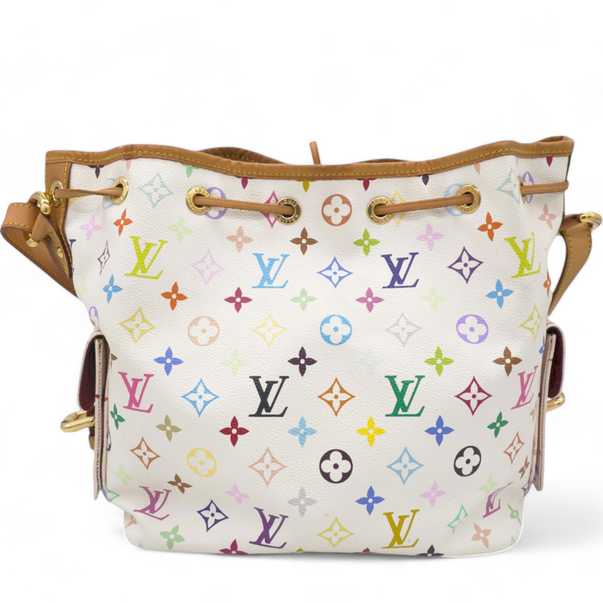 Monogram Multicolor Petit Noe White