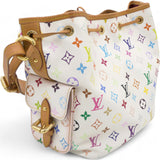 Monogram Multicolor Petit Noe White