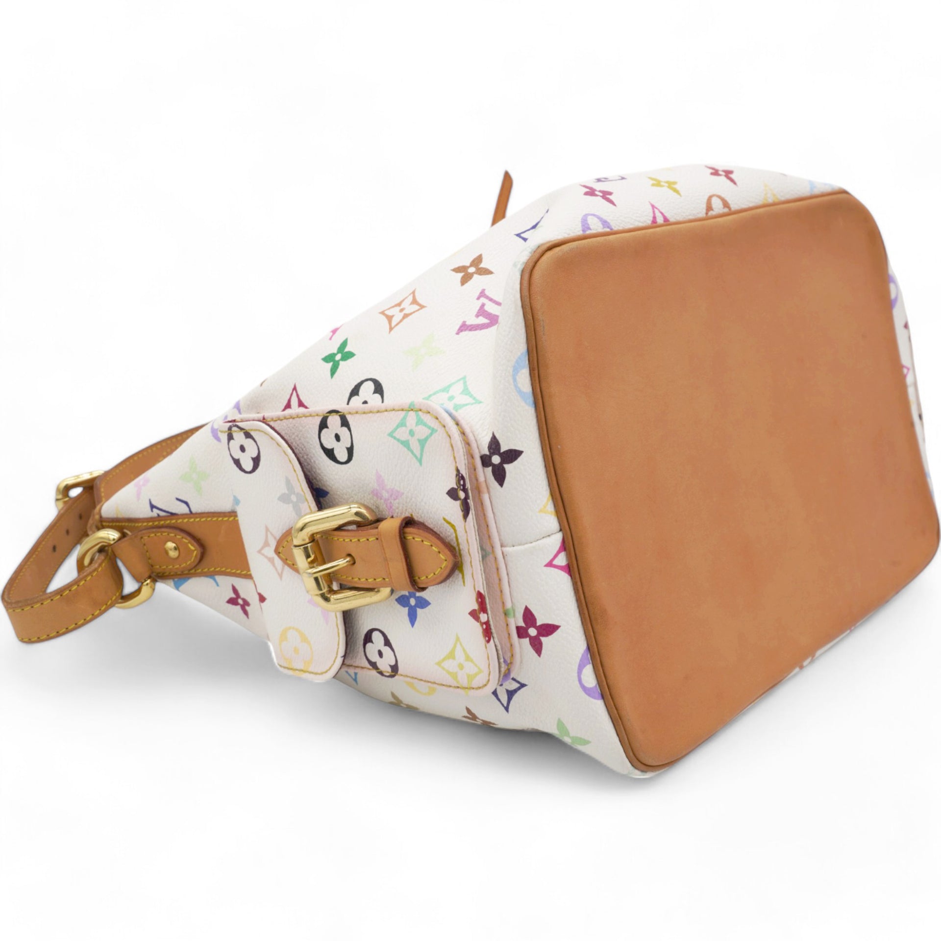 Monogram Multicolor Petit Noe White