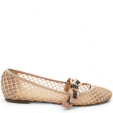 Resille Ribbon Miss J'Adior Ballet Flat Size 38.5