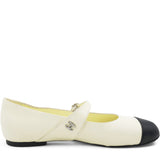 Lambskin Flats Ivory Size 38