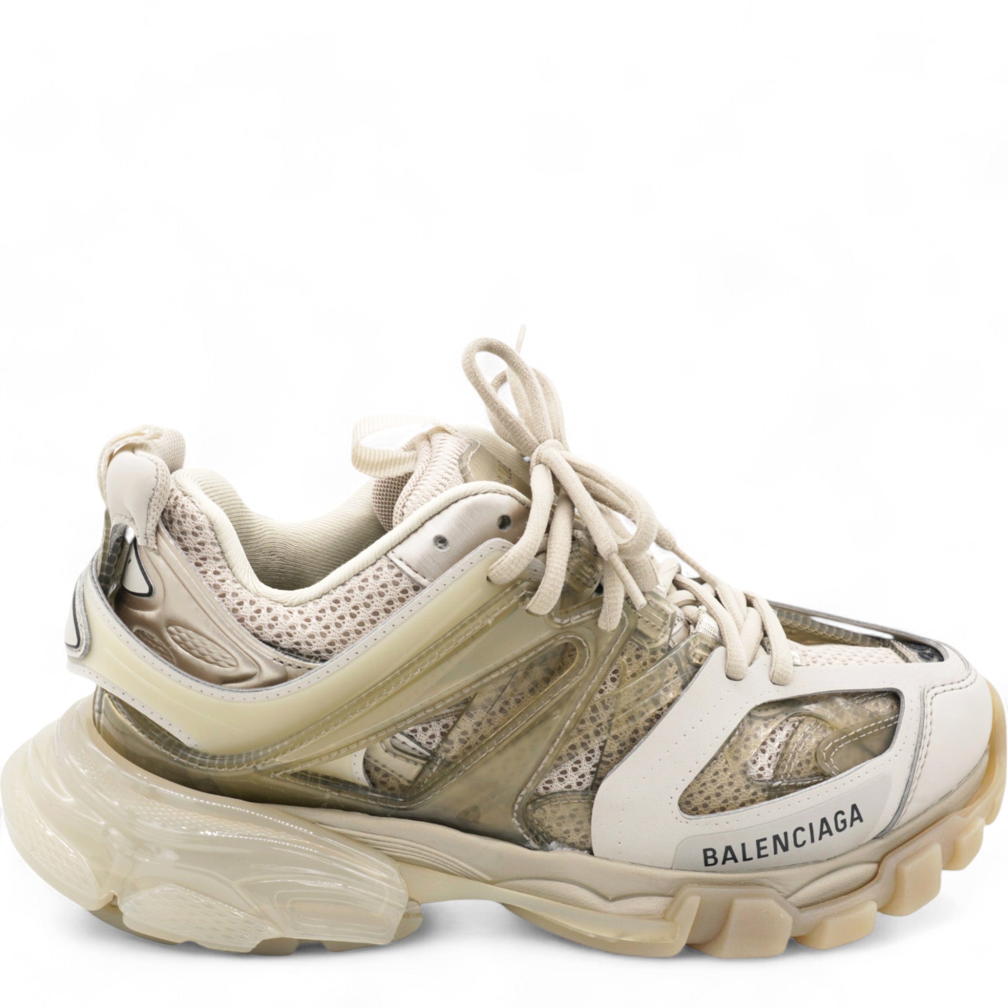 Balenciaga Grey Track Clear Sole Sneakers Size 39 STYLISHTOP