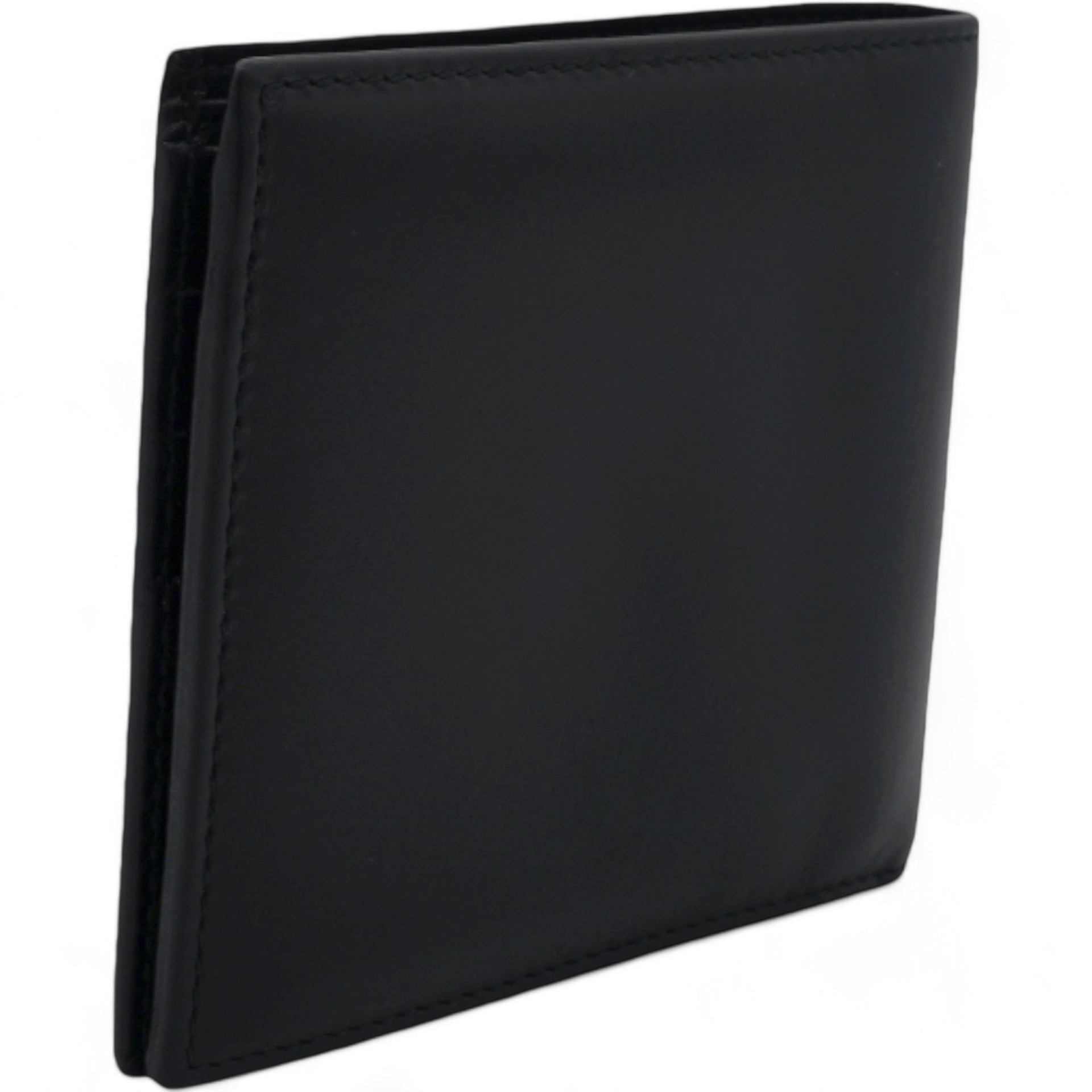 Calfskin Interlocking G Bi-Fold Wallet Black