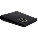 Calfskin Interlocking G Bi-Fold Wallet Black