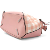 Calfskin Gingham Puzzle Bag Salom Medium