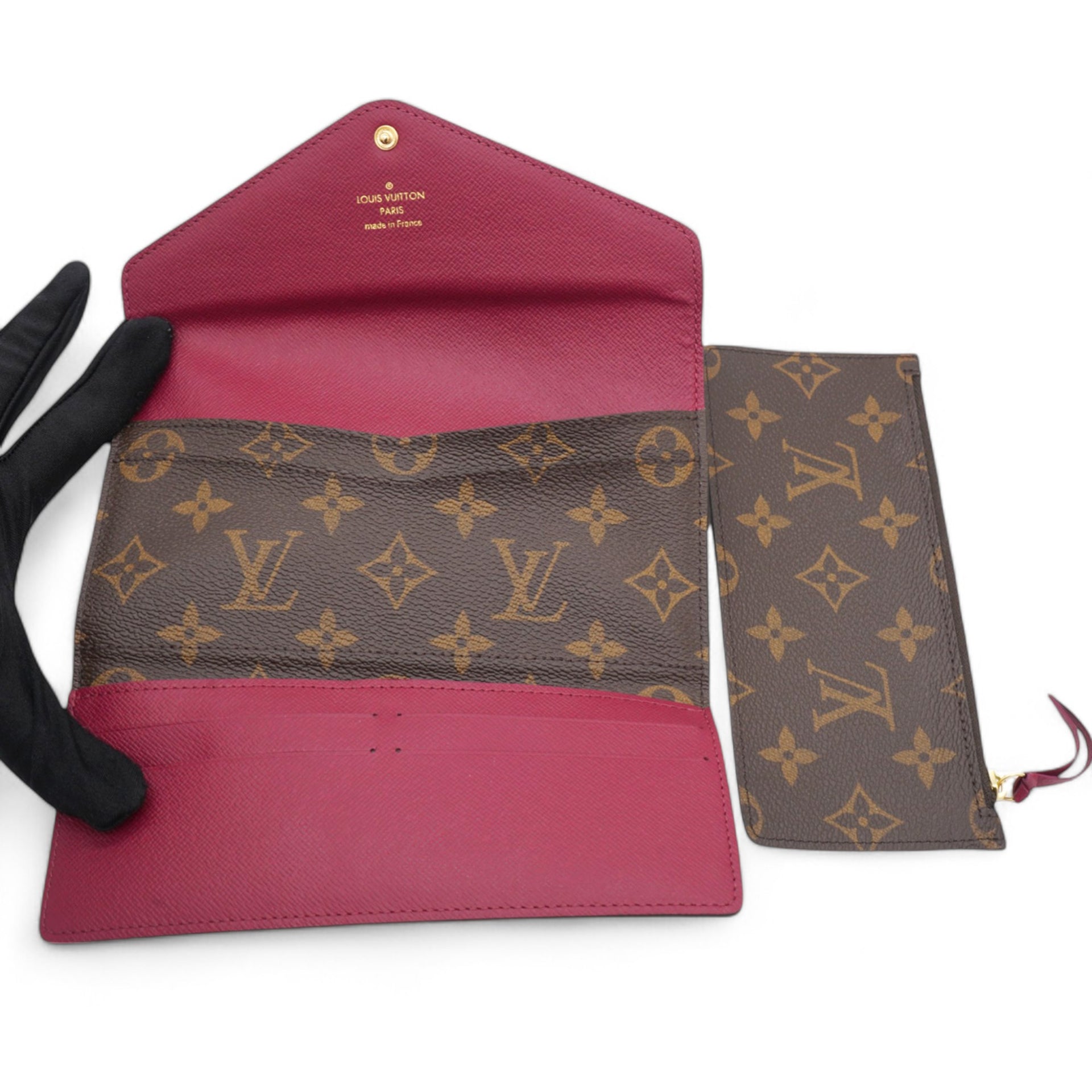 Monogram Josephine Wallet Fuchsia