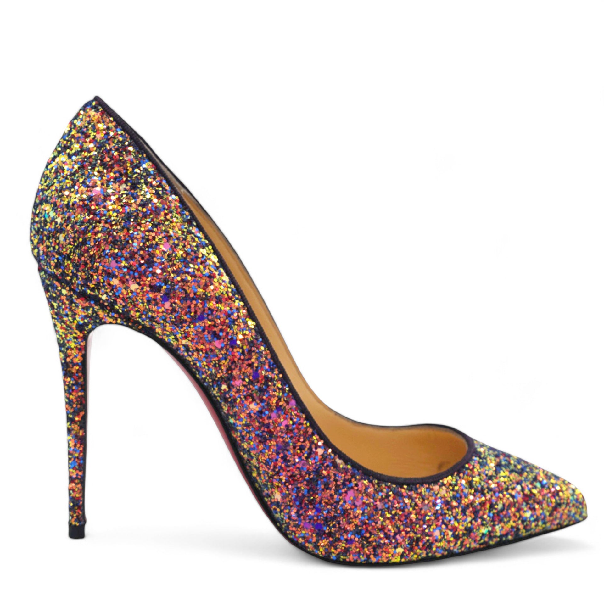 Christian Louboutin Glitter Milkyway Pigalle Follies 100 Pumps Multicolor Size 34.5 STYLISHTOP