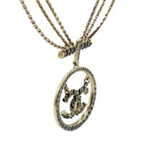 Gold CC Chanel Vintage Charm Necklace