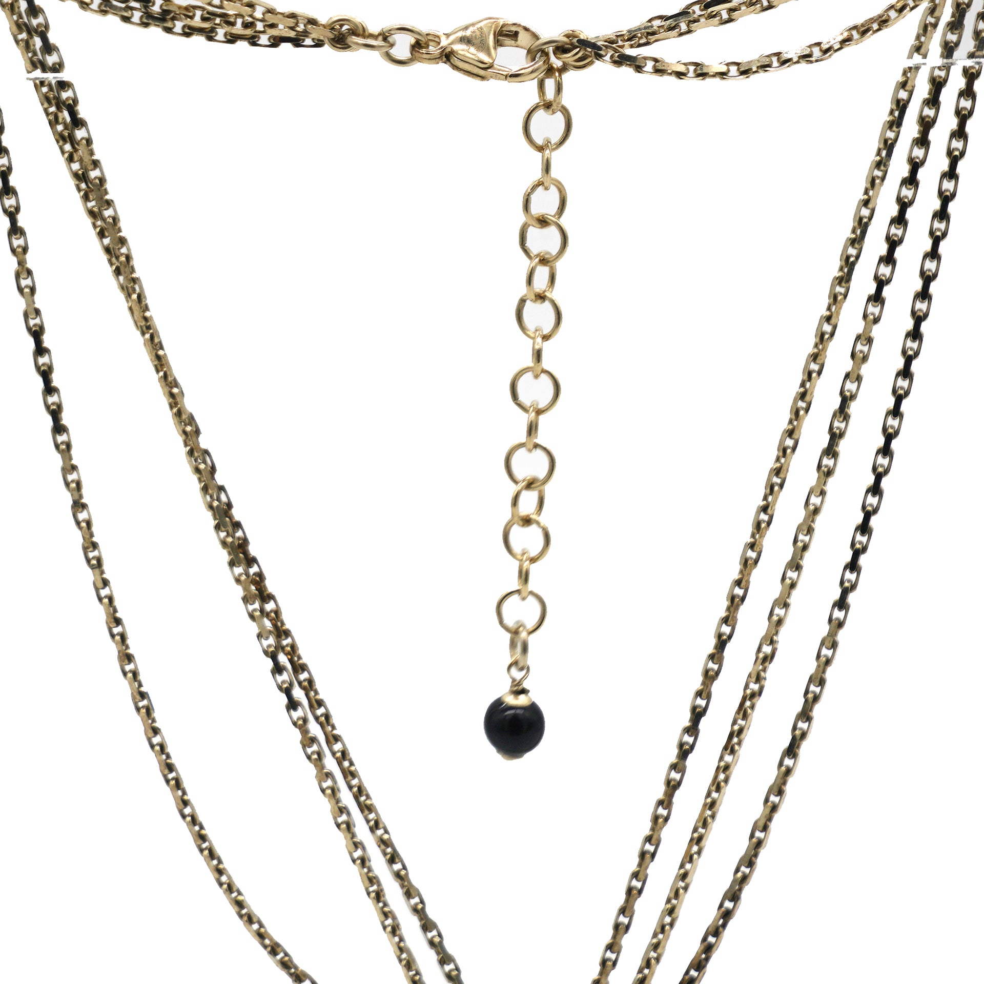 Gold CC Chanel Vintage Charm Necklace