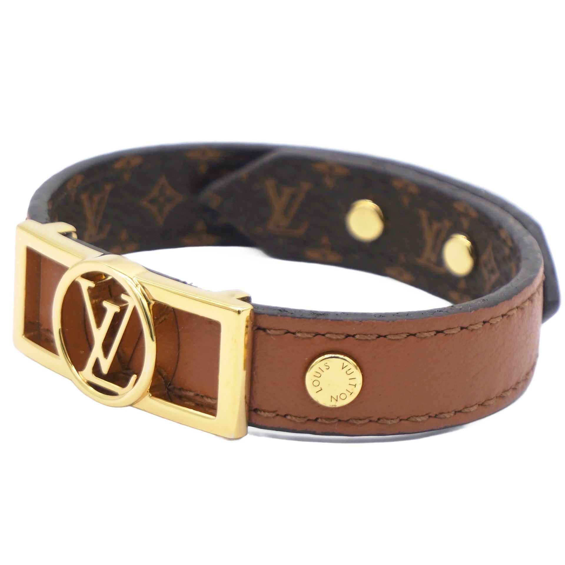 Monogram Dauphine Bracelet Tan Brown