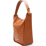 Extra Supple Calfskin Crocodile Embossed Small Tool 2.0 North-South Tote Camel