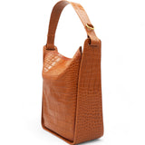 Extra Supple Calfskin Crocodile Embossed Small Tool 2.0 North-South Tote Camel