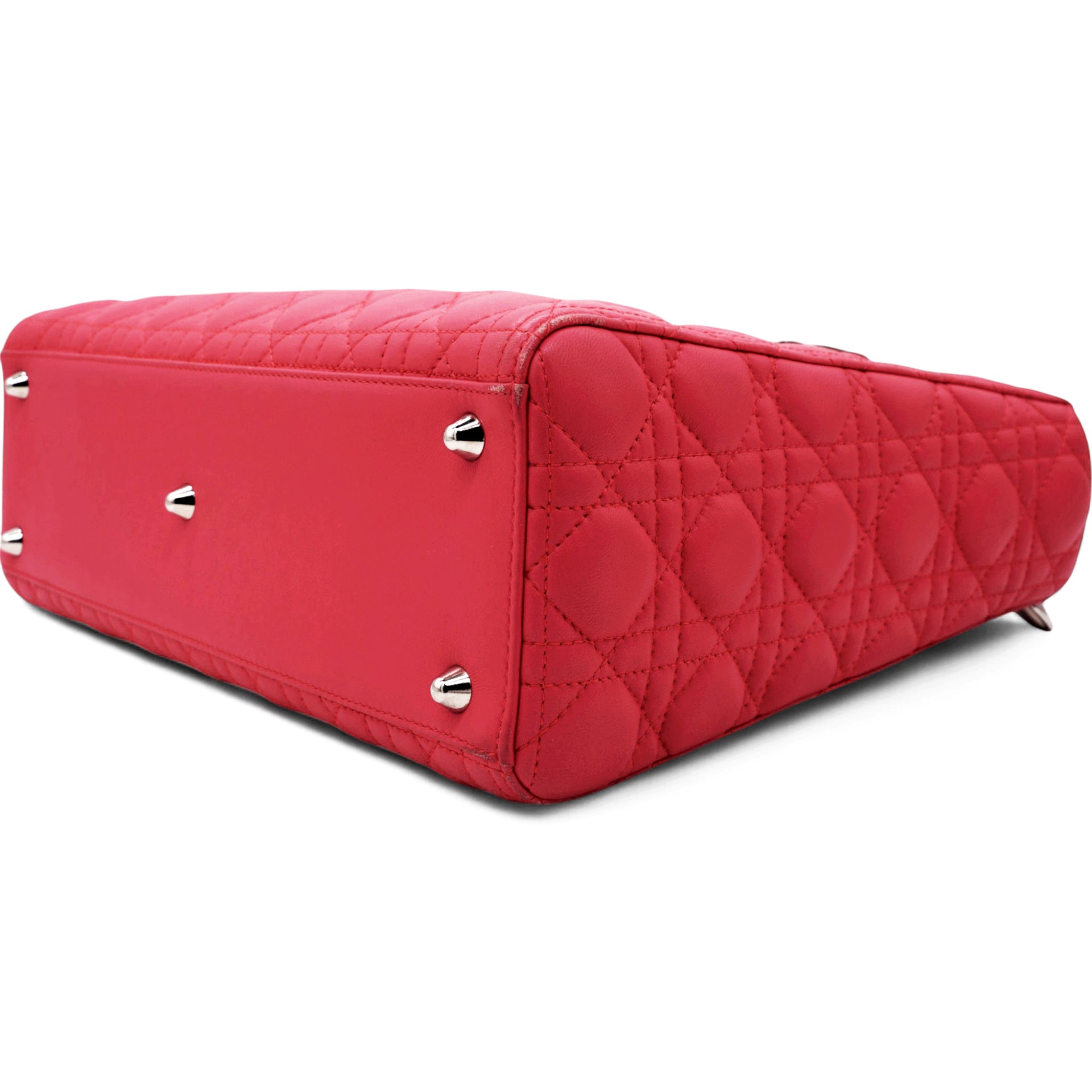 Lambskin Cannage Large Lady Dior Pink