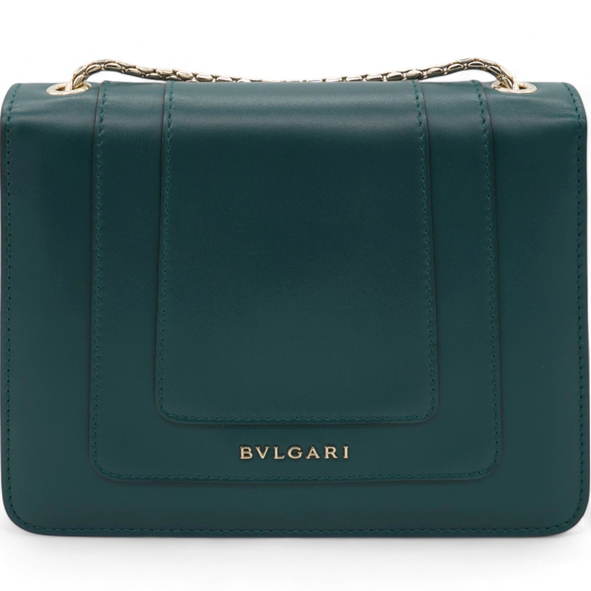 Calfskin Serpenti Forever Crossbody Bag Emerald Green