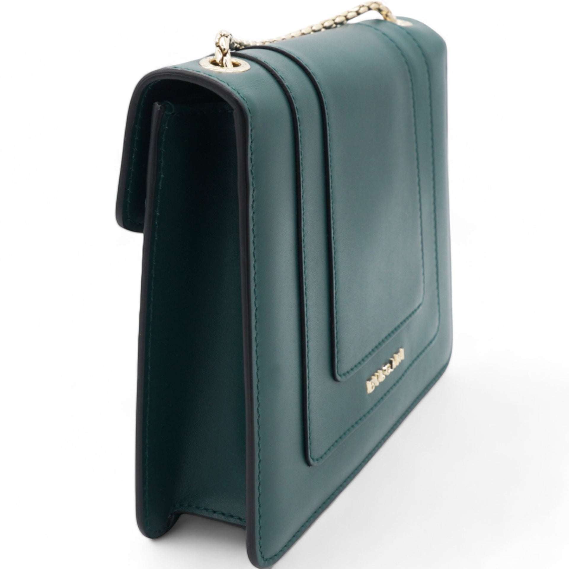 Calfskin Serpenti Forever Crossbody Bag Emerald Green